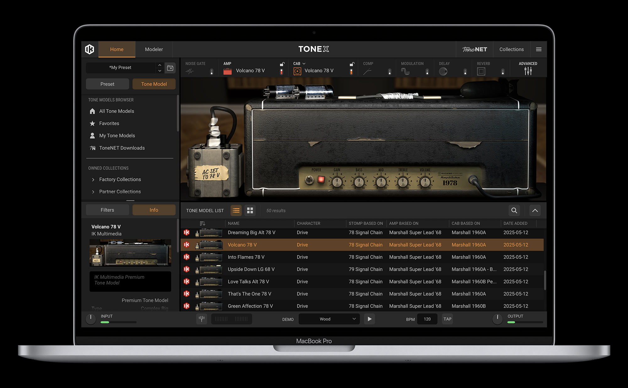TONEX Signature Collections GUI