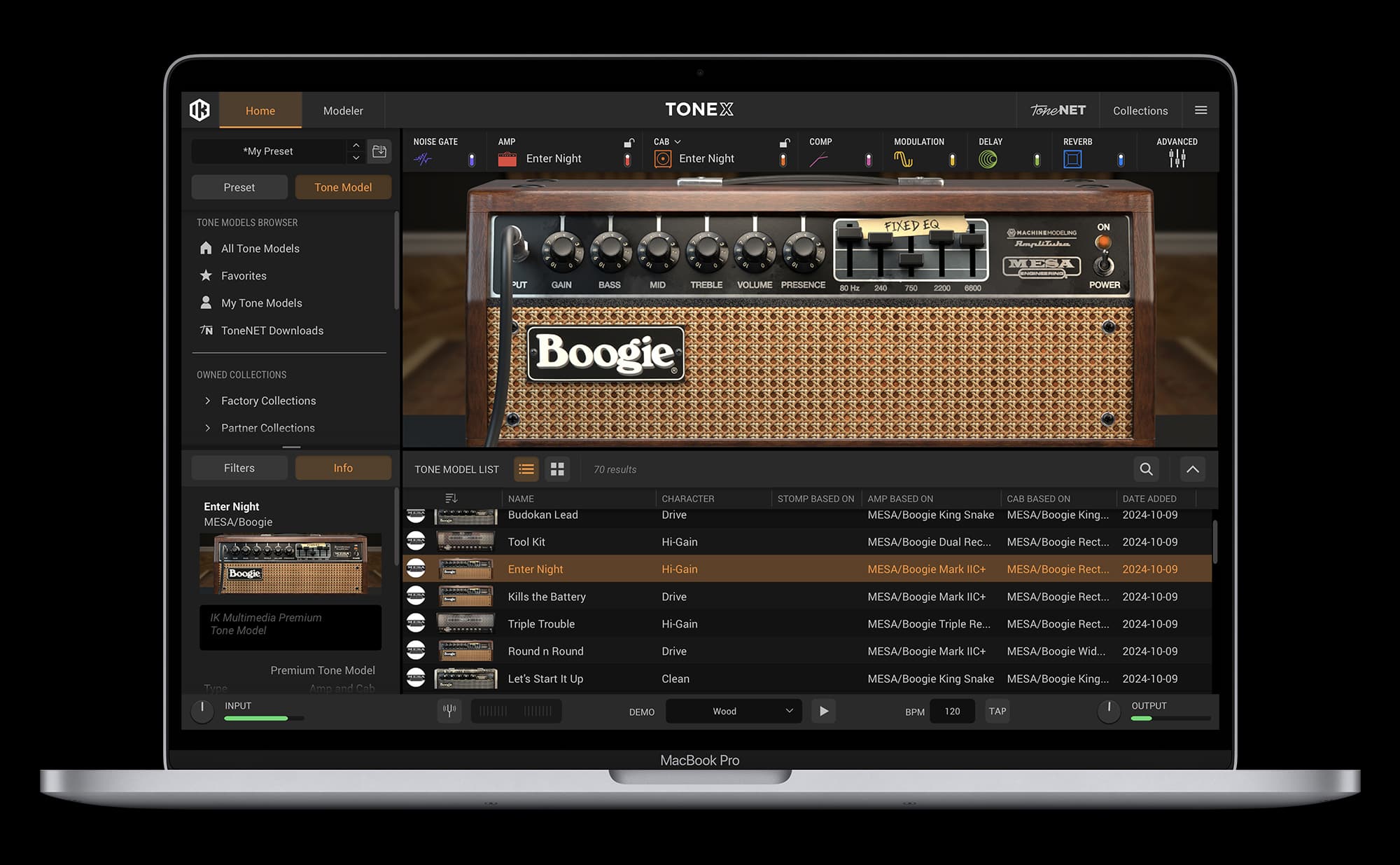TONEX Signature Collections GUI