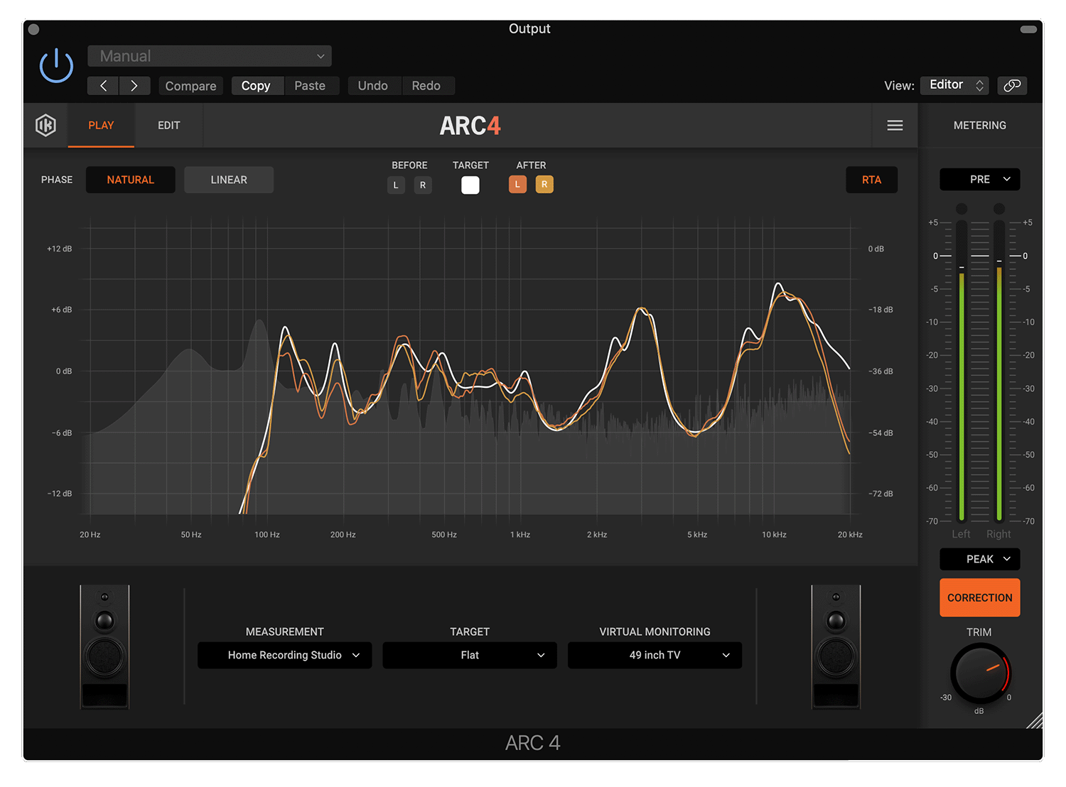 ARC emulating TV speakers